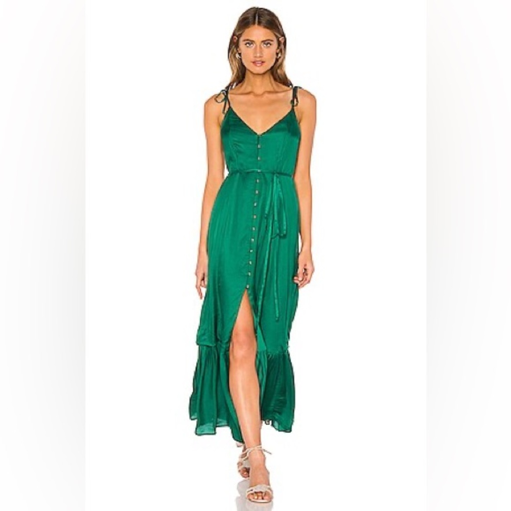 Tularosa Villa Dress in Kelly Green Size S